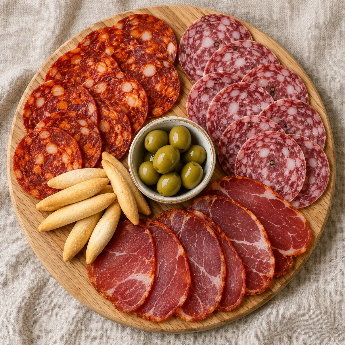 LonchaFina - Pack 12 Sobres de Embutidos Ibéricos · Chorizo, Salchichón y Lomo · 1,2 kg
